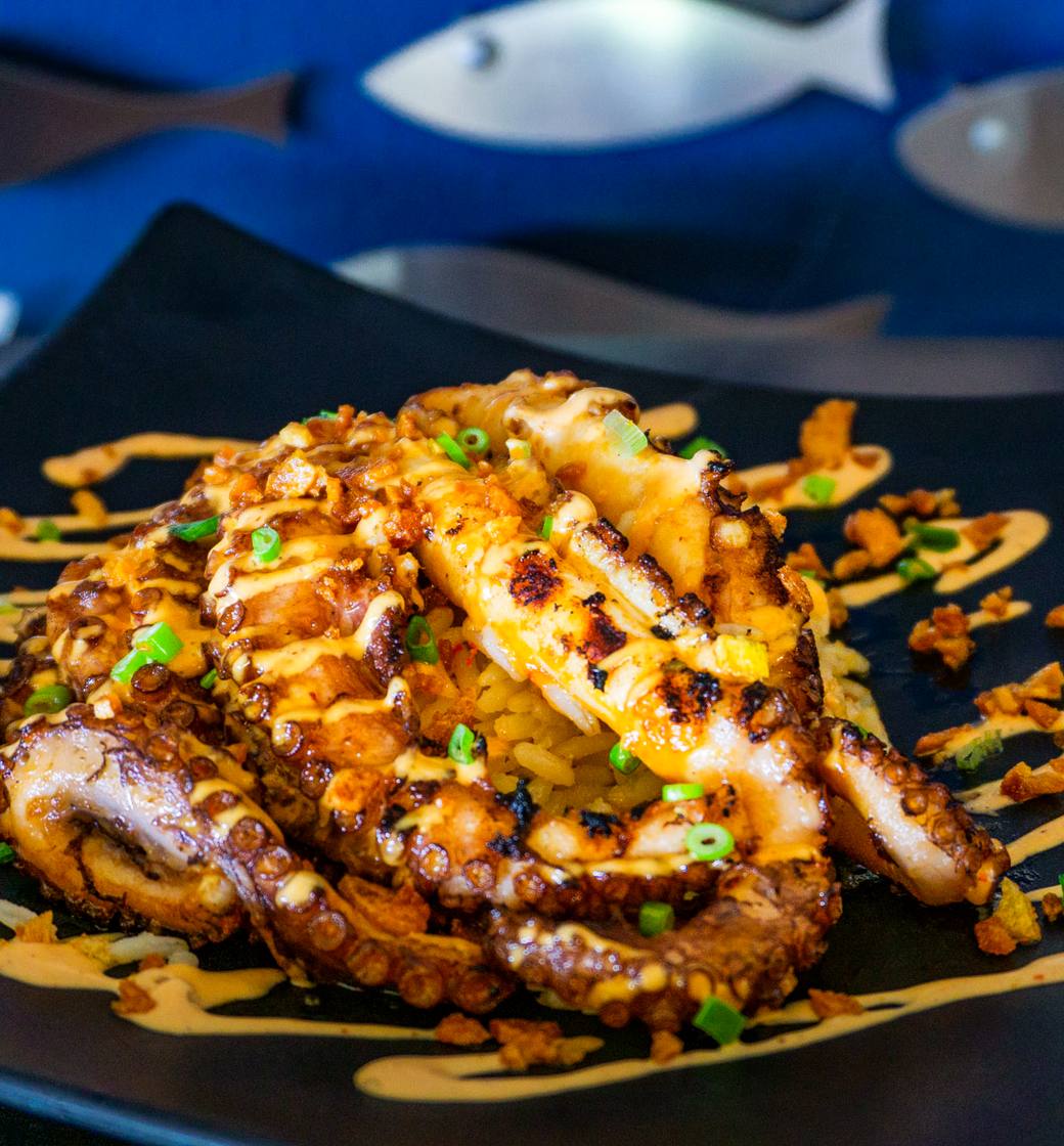 Pulpo a las brasas de Sense